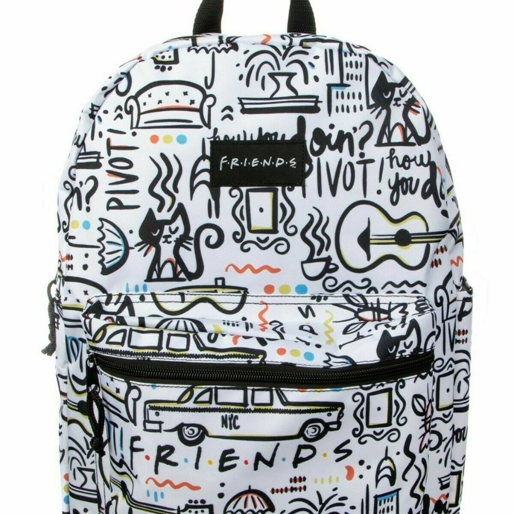 Friends F.R.I.E.N.D.S School Bag 16" Book Backpack School Bag New